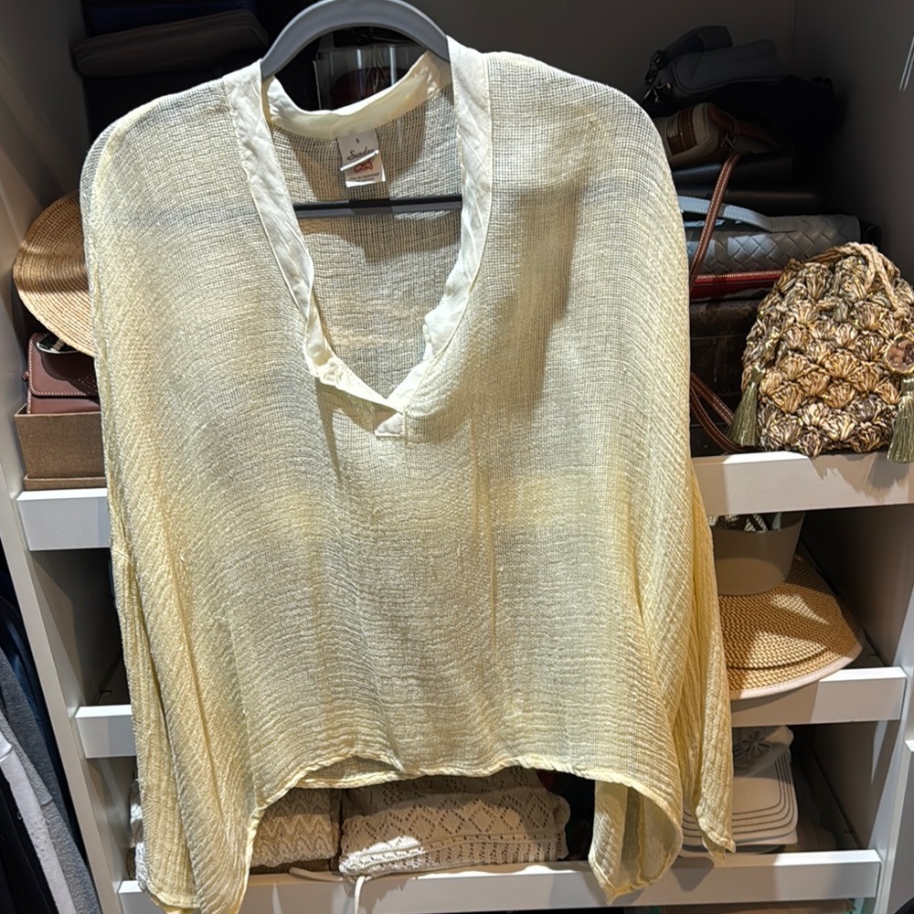 Sunday Cream Sheer Women's Blouse